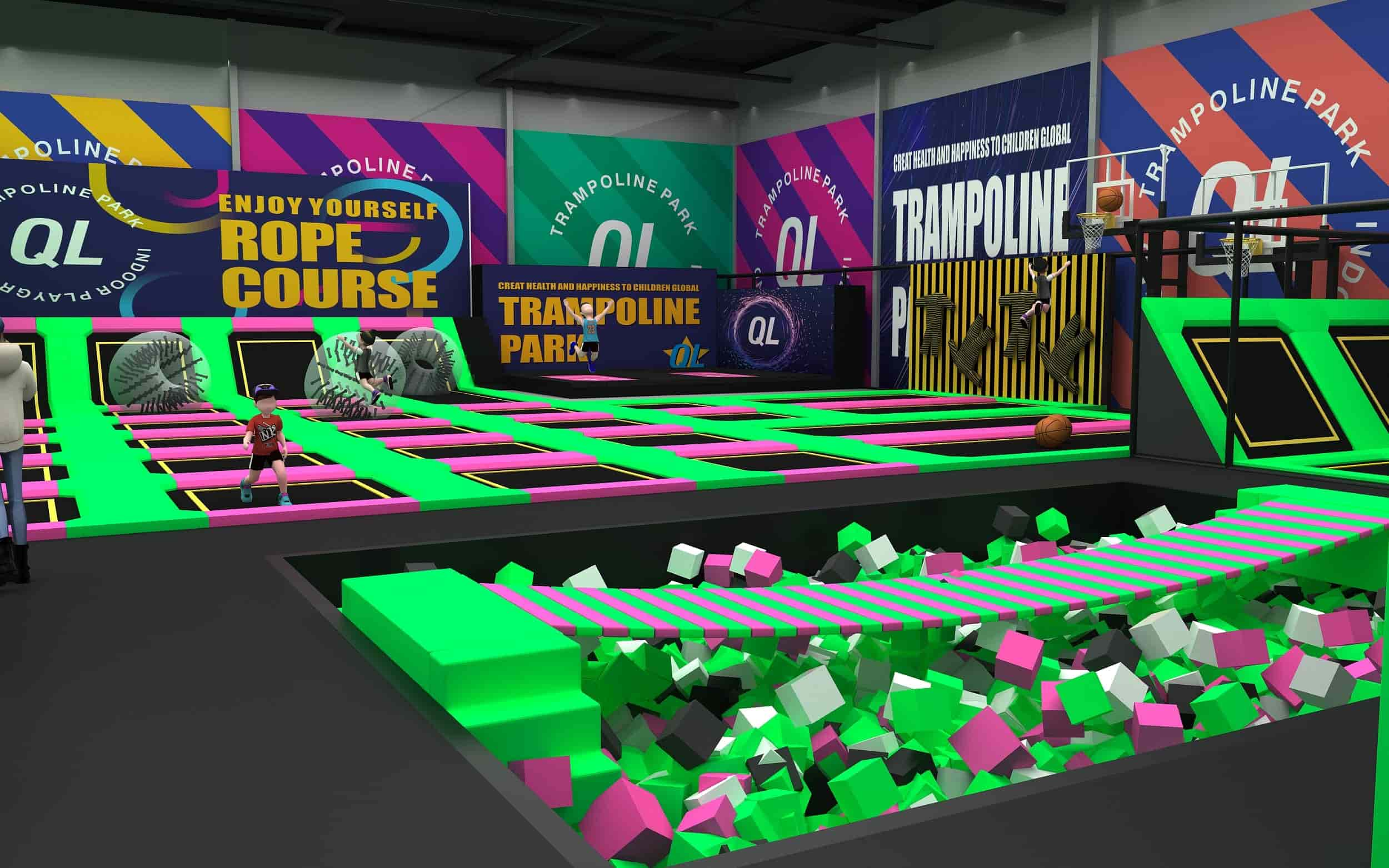 Indoor Trampoline Park Equipment