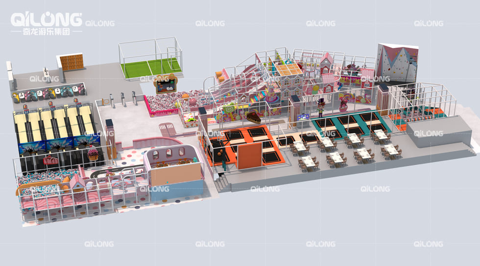 Qilong Amusement * * Jordan Indoor Playground Park 1200㎡