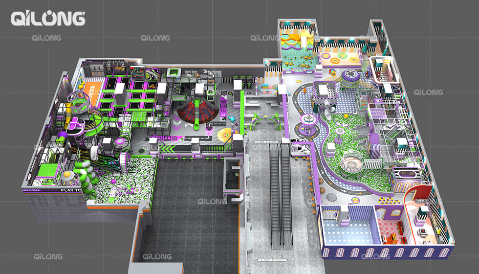Qilong Amusement** 2000㎡ Family Entertainment Center in Anshan City, Liaoning Province