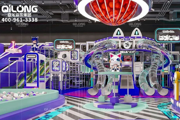 Qilong Amusement**  3168 ㎡ Melle Cat Sports Children's Park Project