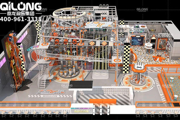 Qilong Amusement** 600m² Industrial-Style Sports Park in Xiamen